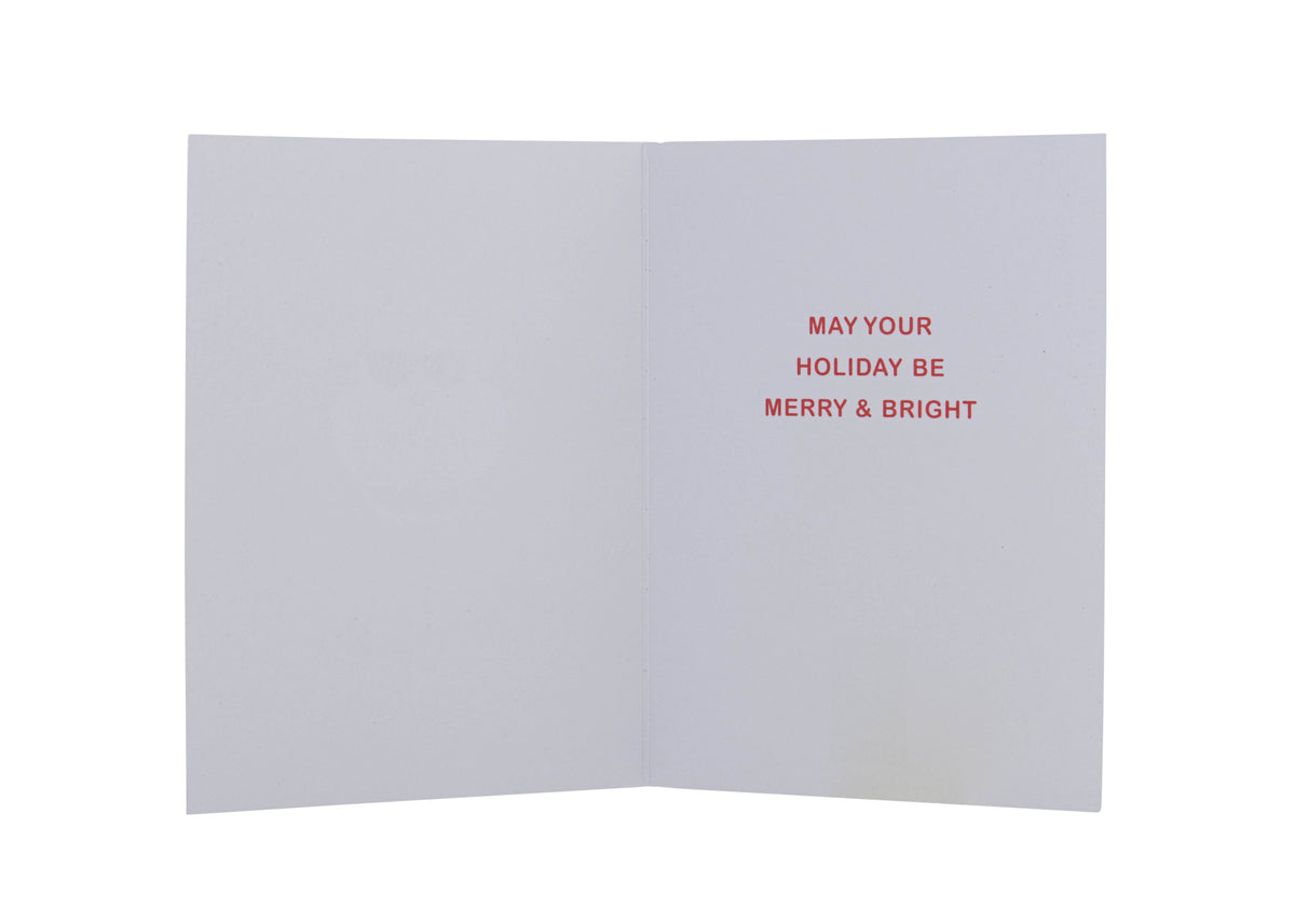 Collins Christmas Cards - Glitter Santa Design