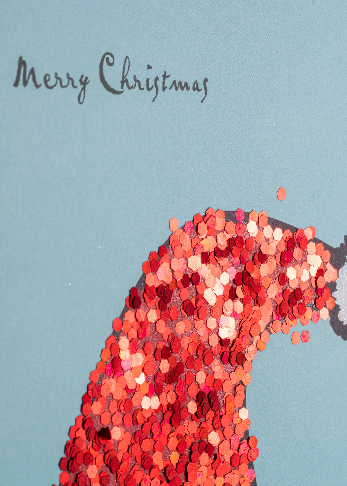 Collins Christmas Cards - Glitter Santa Hat Design