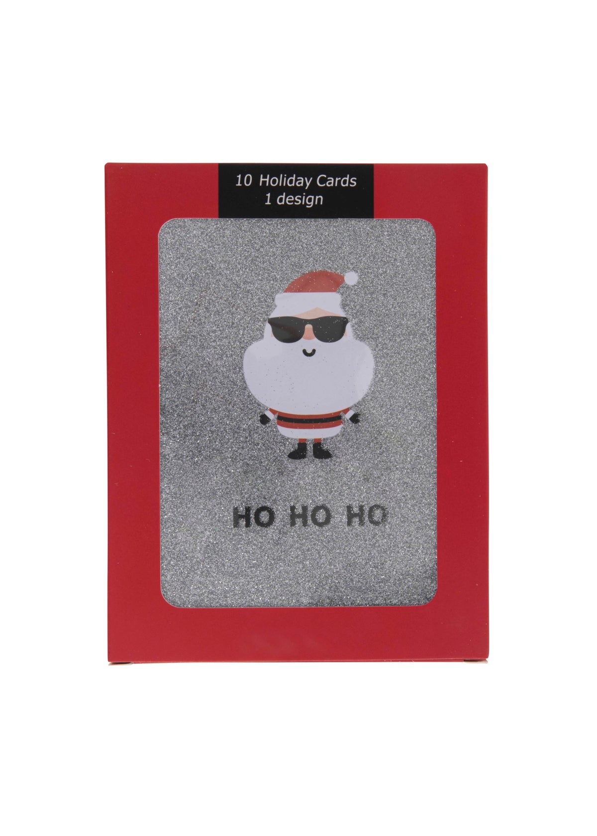 Collins Christmas Cards - Glitter Santa Design