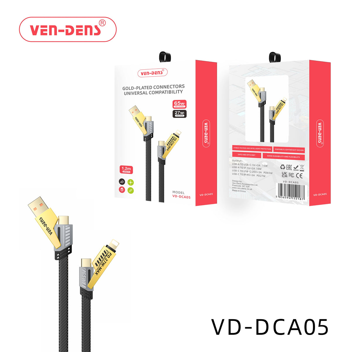 4 - in - 1 65W Multi Fast Charging Cable