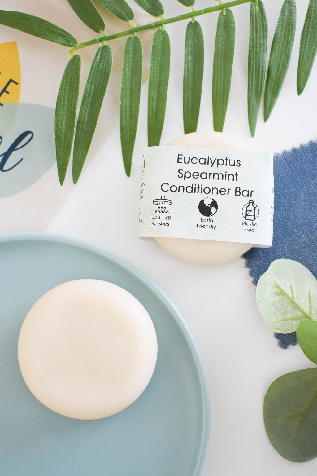 Menthe poivrée et eucalyptus, barre revitalisante solide
