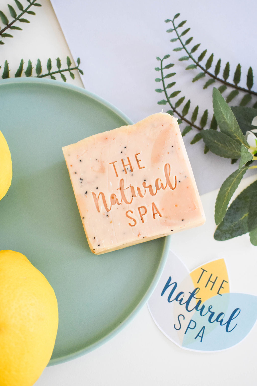 Savon Sorbet Citron | Savon Artisanal Naturel au Citron, à la Citronnelle et aux Graines de Pavot | Soin Vegan et Zéro Déchet | 3 Modèles Disponibles