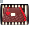 Decorated hollow milk chocolate hand bag in gift box
