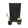 Soy Wax Scented Candle & Diffuser Gift Set - Black