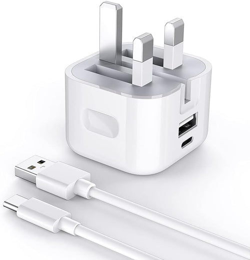 20W Foldable Dual USB - A & USB - C Fast Charger