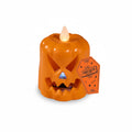 Halloween pumpkin LED candle