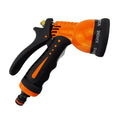 7 - Function Garden Hose Sprayer (Black/Orange Zebra)