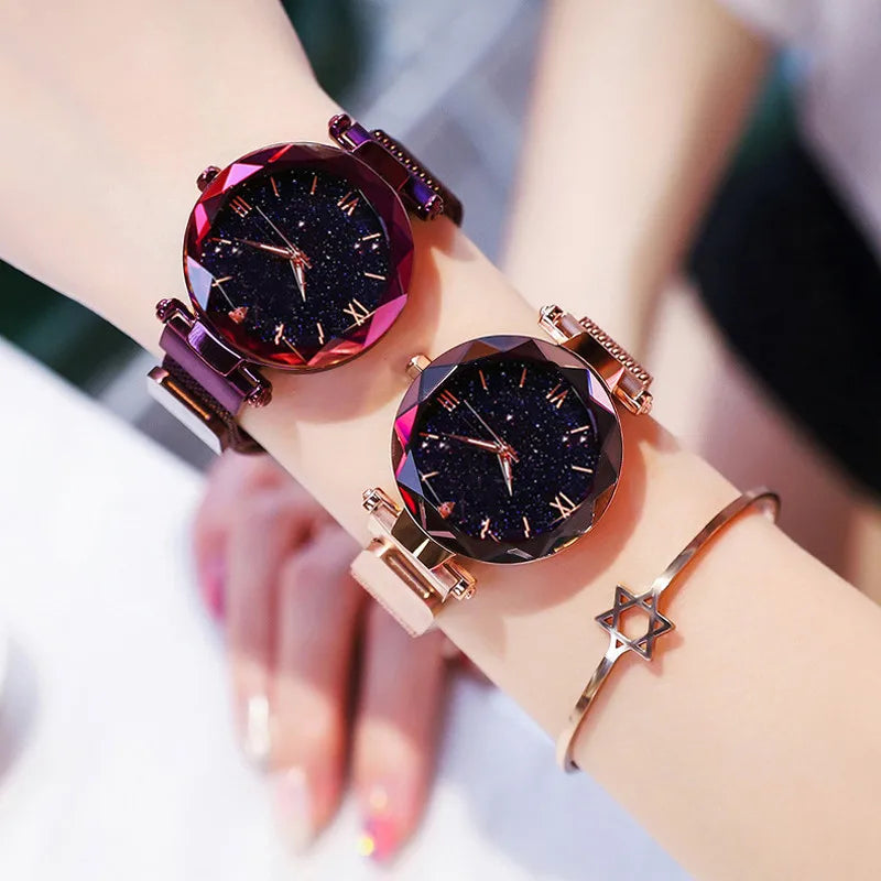 Reloj Mujer Luxury Starry Sky Women Watches Magnetic