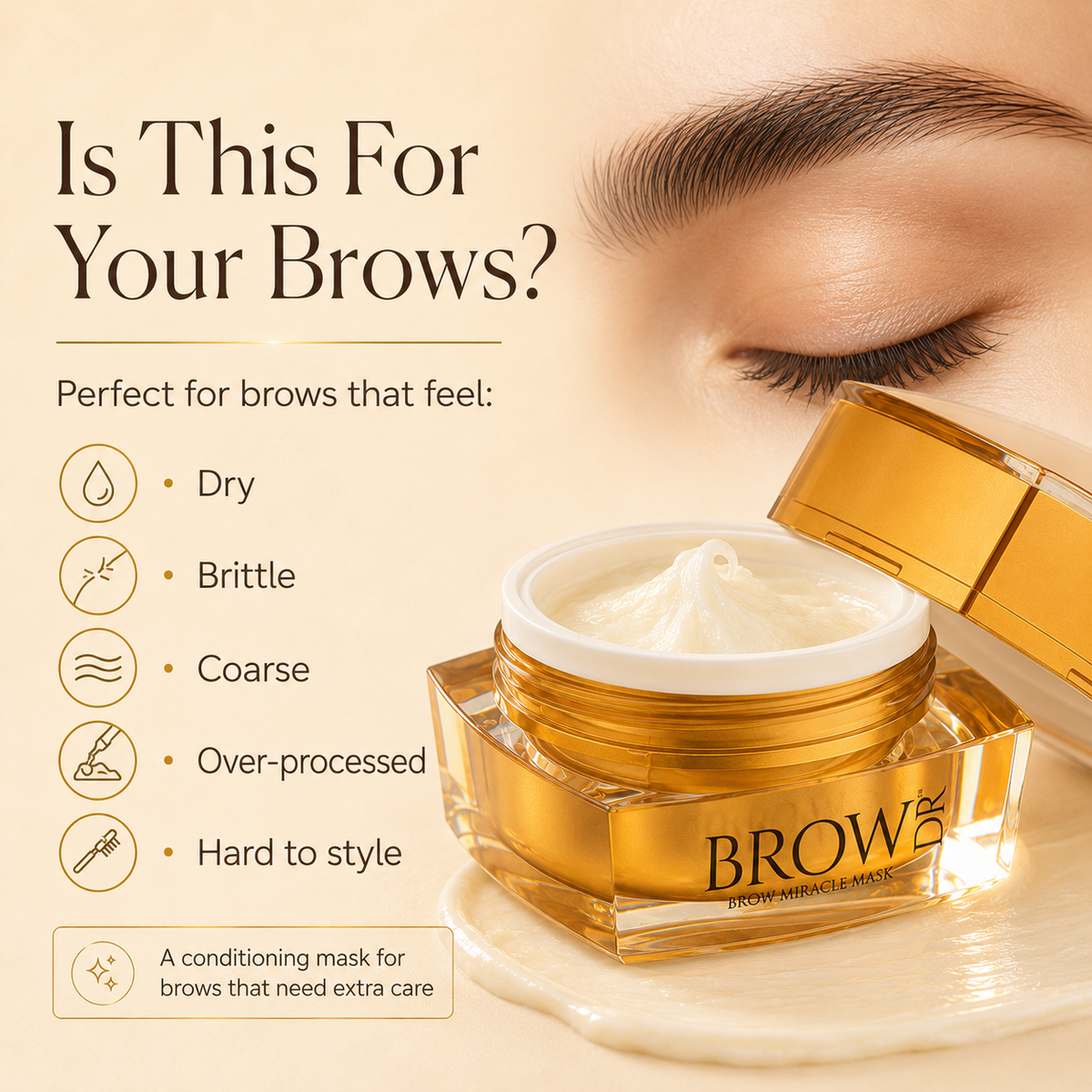Intensive Moisture and Brow Hair Restoration Mask