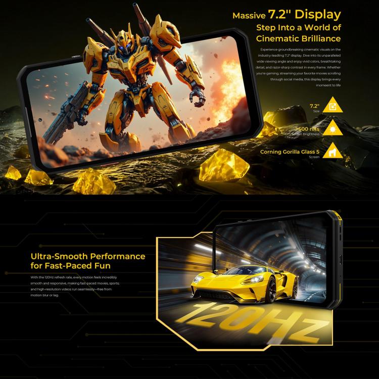 Oukitel WP60 Rugged Phone, 12GB+512GB, Night Vision