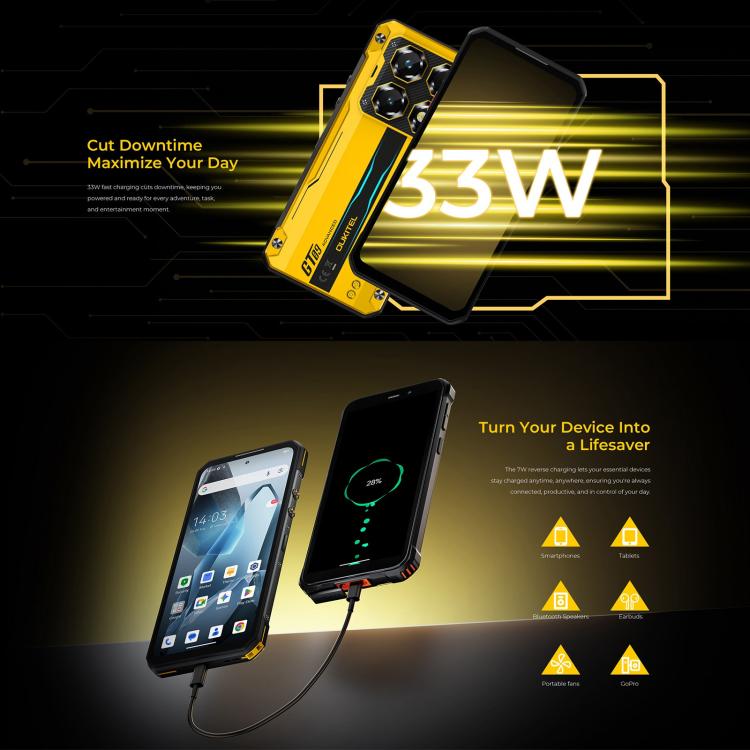 Oukitel WP60 Rugged Phone, 12GB+512GB, Night Vision
