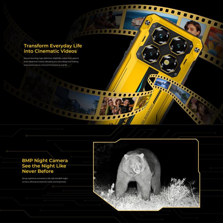 Oukitel WP60 Rugged Phone, 12GB+512GB, Night Vision