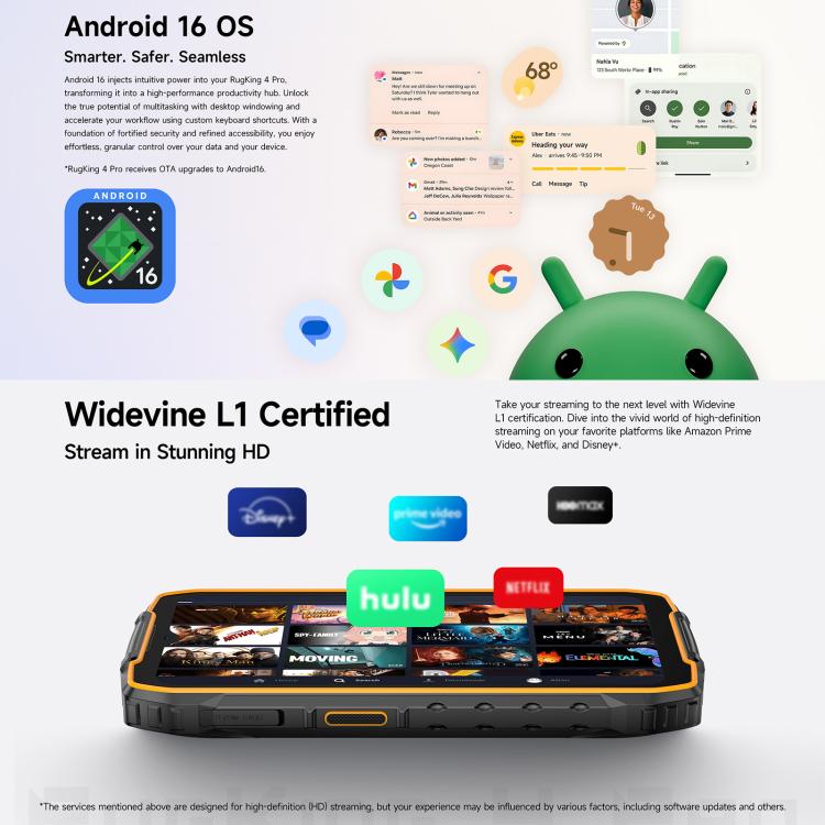Ulefone RugKing 4 Pro, 8GB+128GB