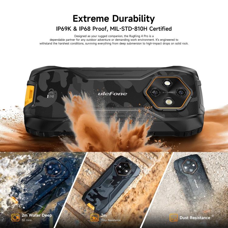 Ulefone RugKing 4 Pro, 8GB+128GB