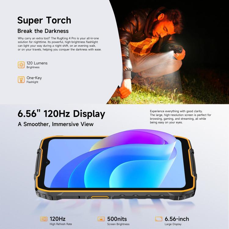 Ulefone RugKing 4 Pro, 8GB+128GB
