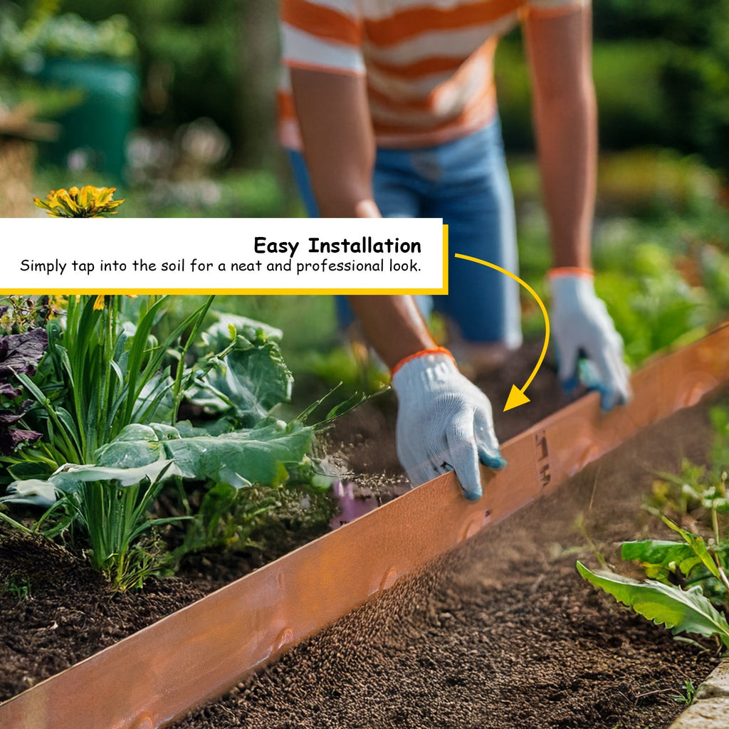 Bordure de jardin en métal pour pelouse