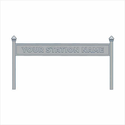 OO Scale Ready to Paint Single - Sided Personalised
