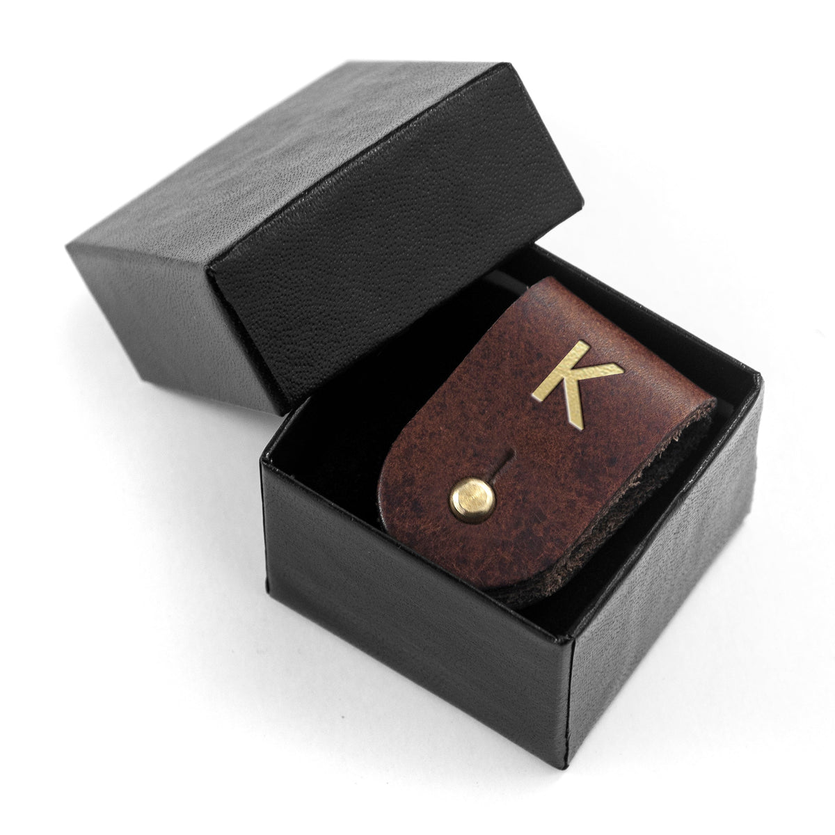 Personalised Leather Earphone Holder