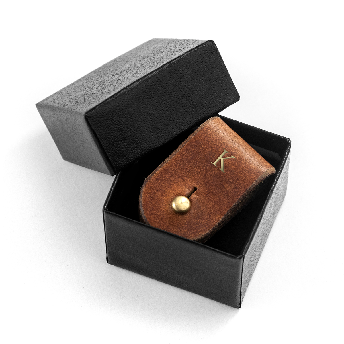 Personalised Leather Earphone Holder