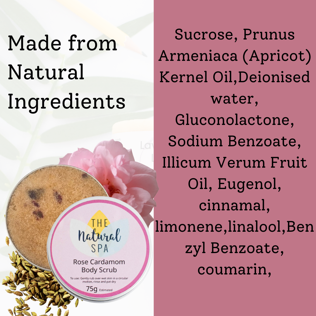 Gommage corps Rose & Cardamome 200g | Gommage exfoliant naturel – Le coup de cœur de l'équipe de Zoe's May