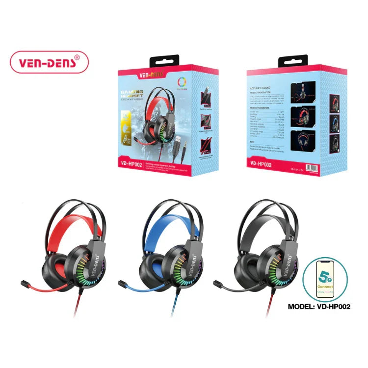 RGB Headphones for Gaming Headset with Mic for PC