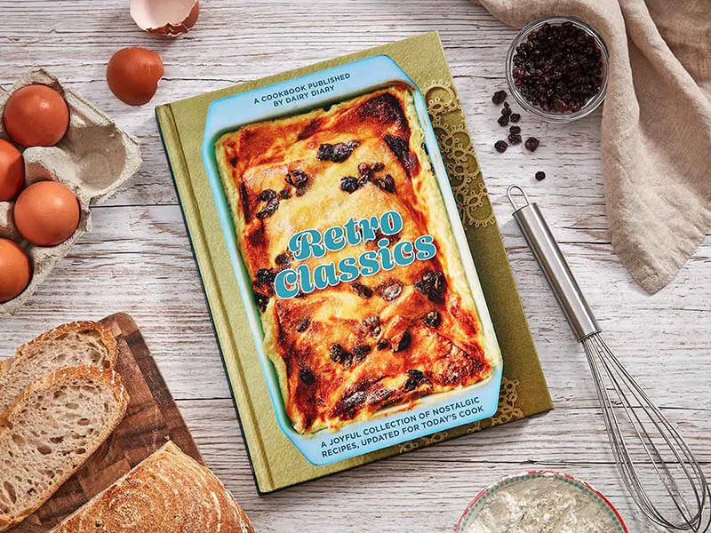 Livre de recettes classiques rétro