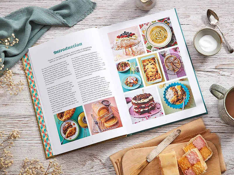 Livre de recettes classiques rétro
