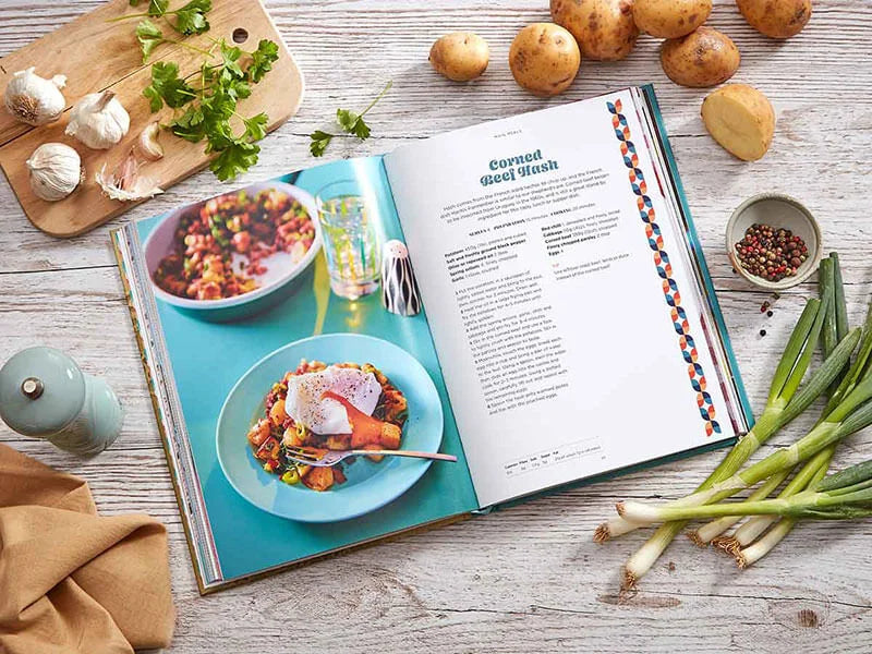 Livre de recettes classiques rétro