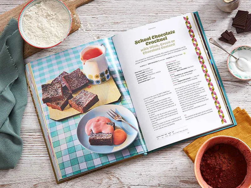 Livre de recettes classiques rétro