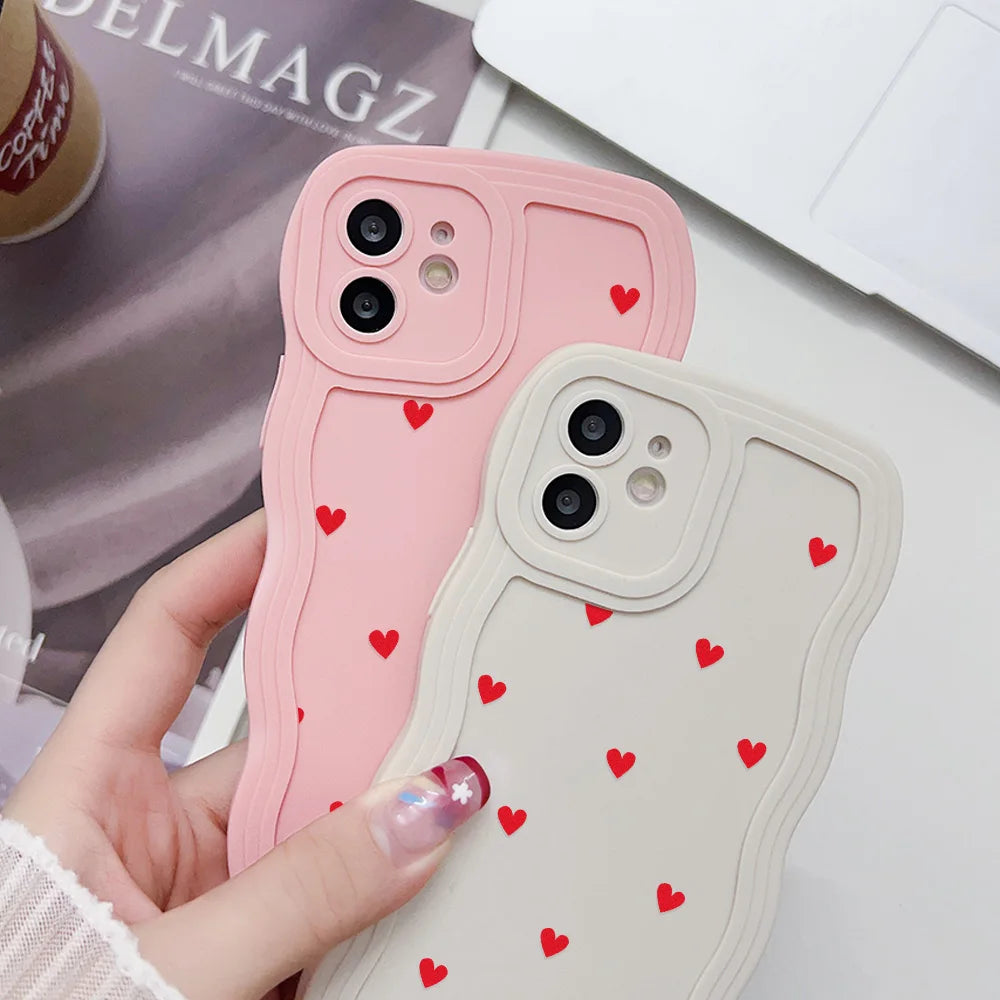 Coque de téléphone Love Heart Wave pour iPhone 6s