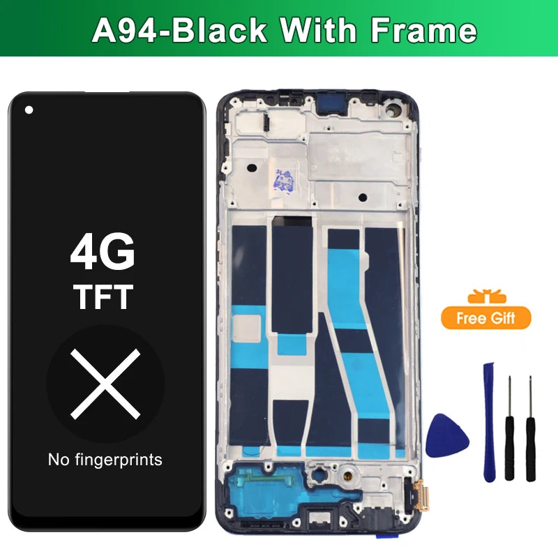 6.43" A94 AMOLED Display For OPPO A94 4G 5G LCD