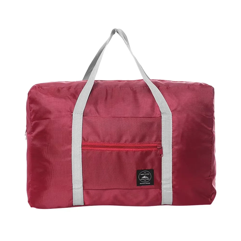 Solid Color Waterproof Folding Travel Bag