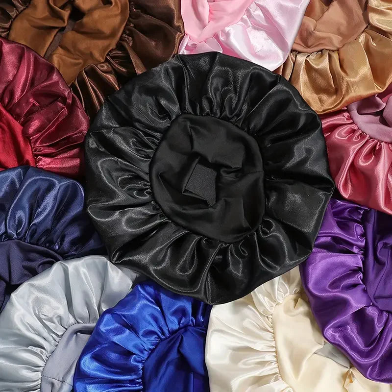 Women's Satin Wide - Brimmed Shower Cap