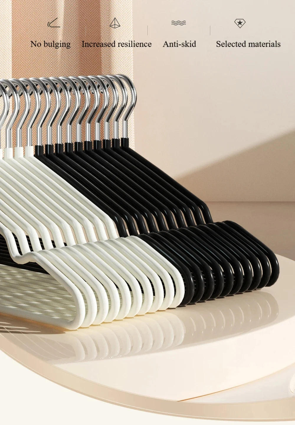 Metal Traceless No - slip Clothes Hangers