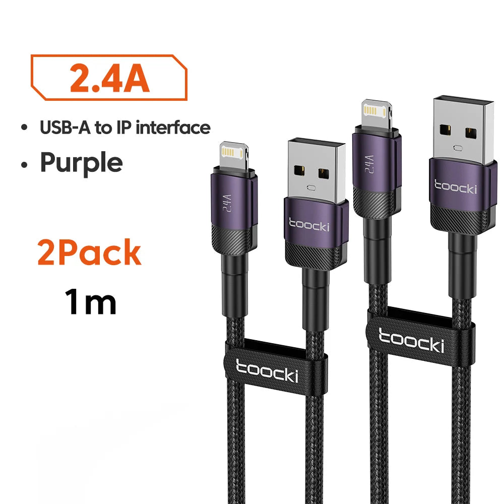 Toocki USB Cable For iPhone 14 13 12 Pro Max X XS