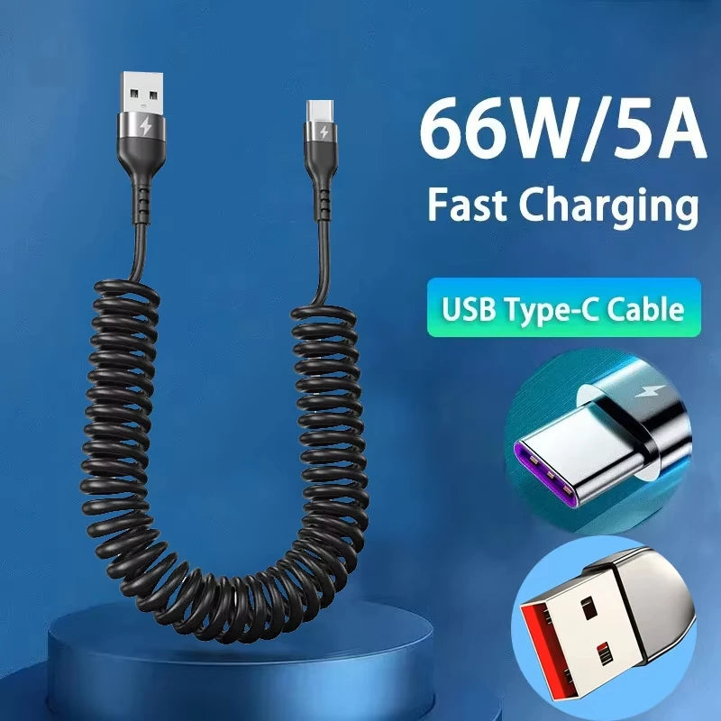 USB Type C 66W Car 5A Fast Charging Type C