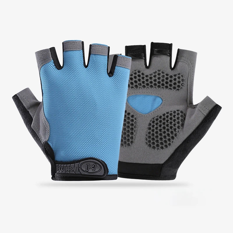 Men Cycling Bicycle Gloves Half Finger Gym Gloves
