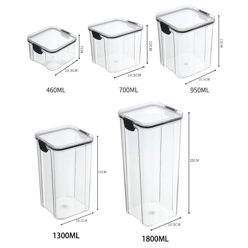 Sealed Jars Kitchen Grain Storage Organizer Large