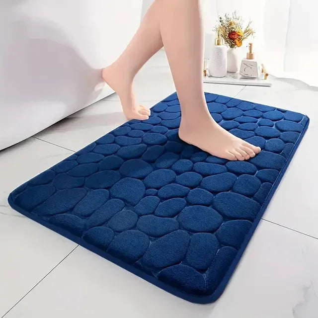 Tapis de bain 3D antidérapant, tapis de douche absorbant