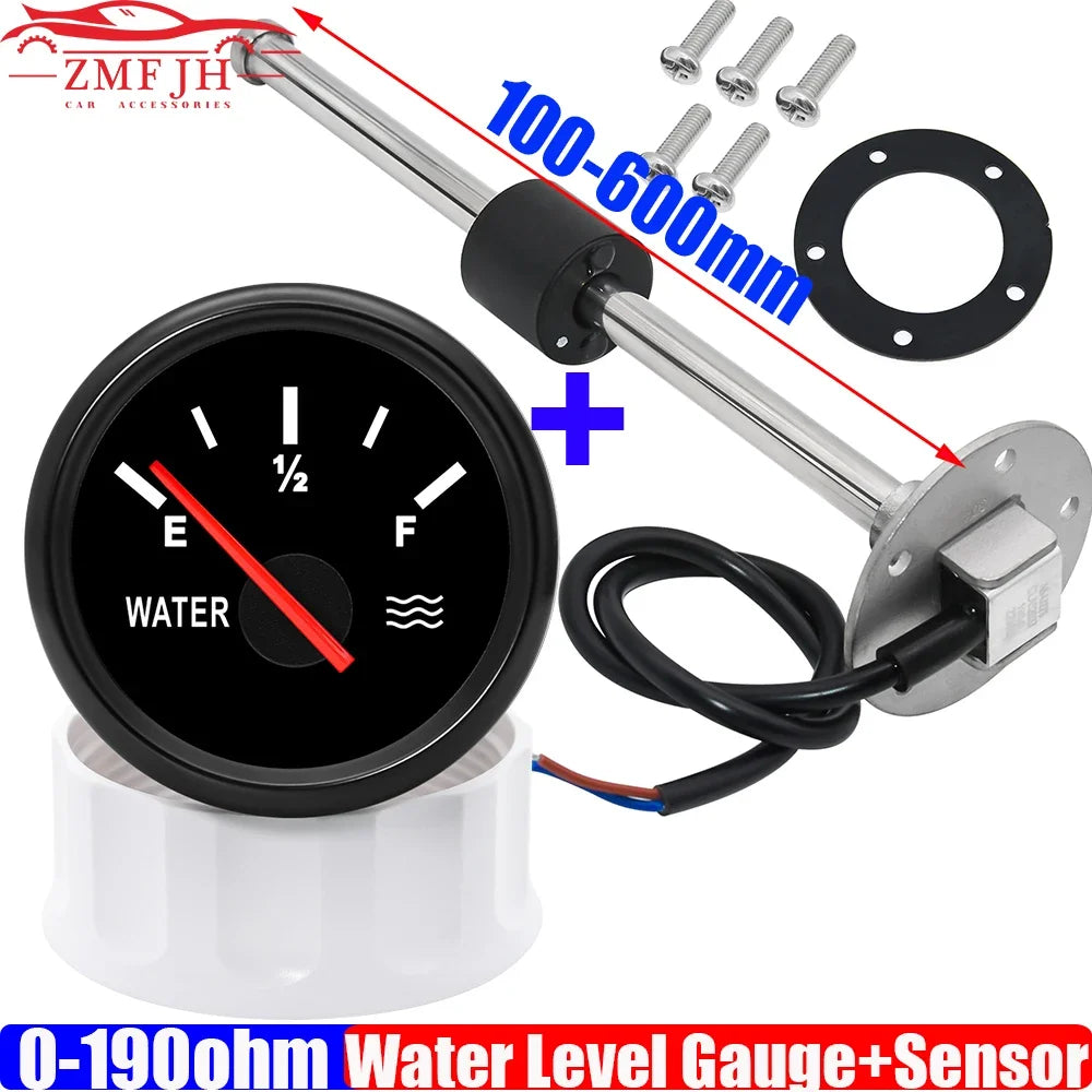 Capteur de niveau d'eau + indicateur de niveau d'eau de 52 mm pour réservoir