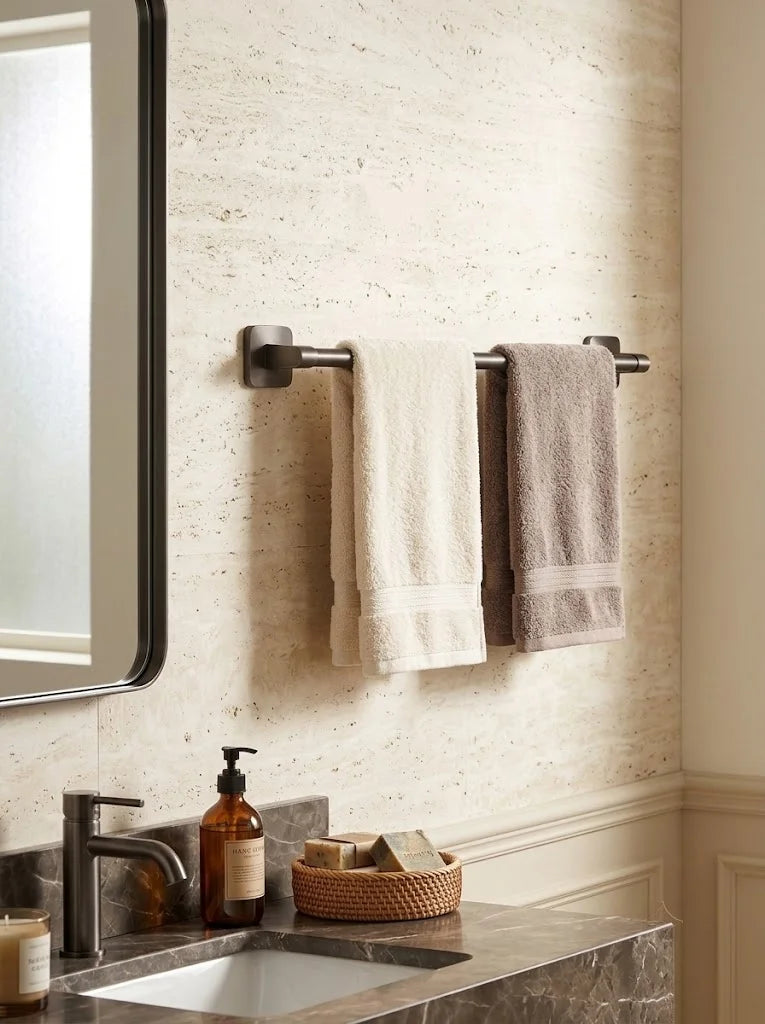 Homefish Towel Rack, Non Perforated Wall Hanging