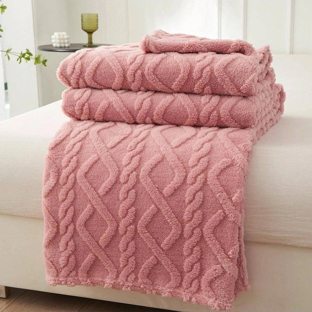Single - Layer Coral Fleece Blanket