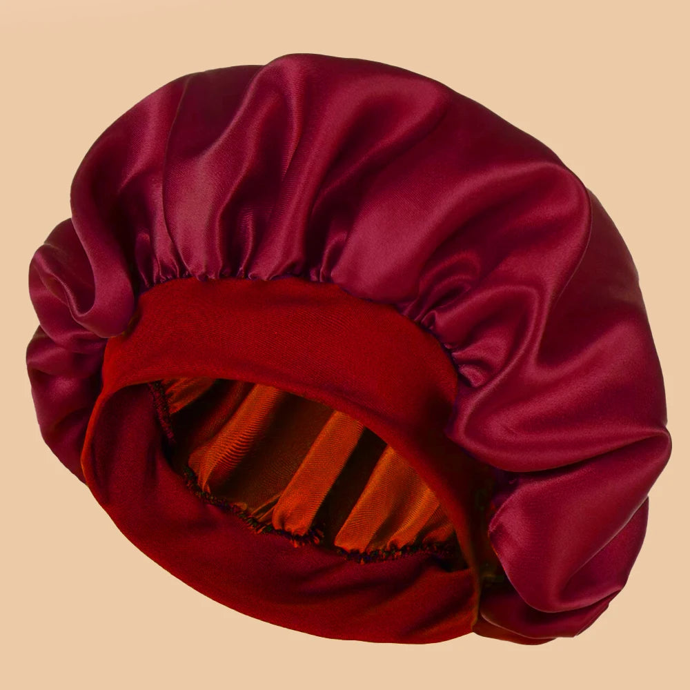 Women's Satin Wide - Brimmed Shower Cap