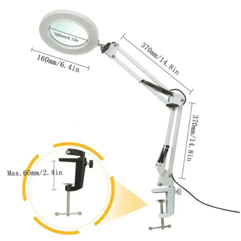 72LED 8X/10X NEW Illuminated Magnifier USB 3