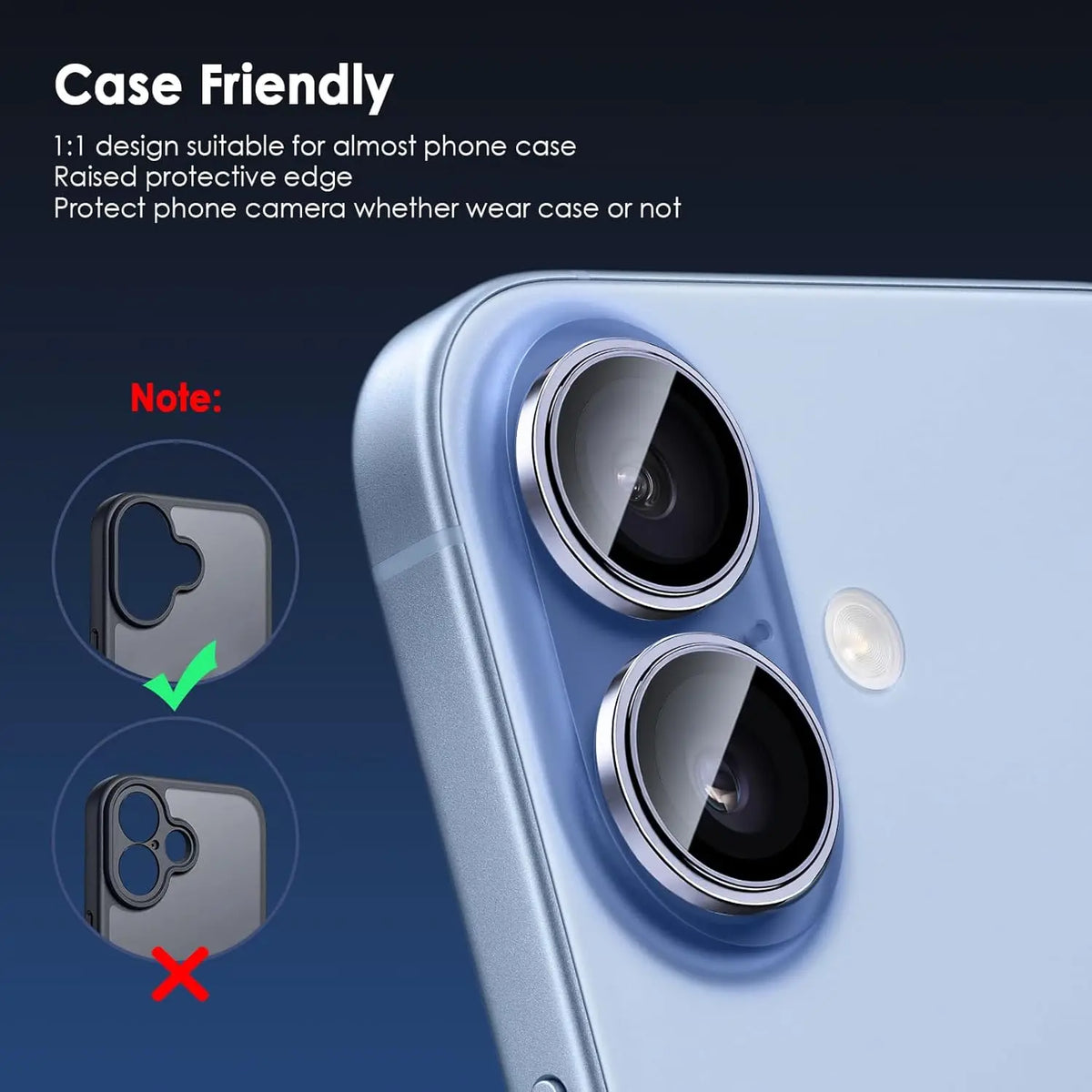 Aluminium Alloy Protector for iPhone 17 Camera