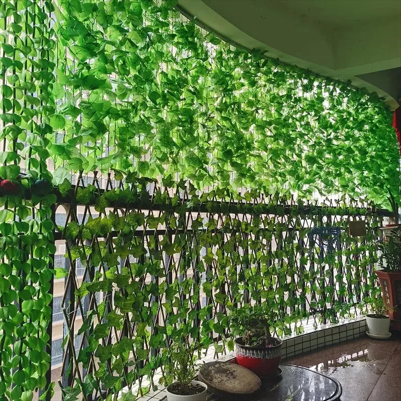 4/10M Artificial Plant Green Ivy Leaf Garland