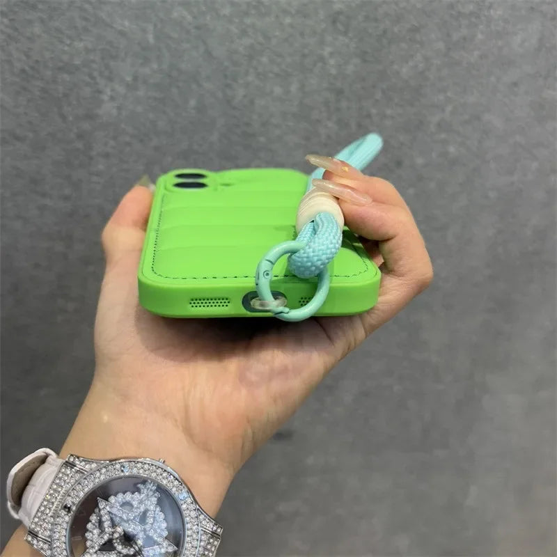 Luxury Soft Down Jacket Silicone Case For iPhone