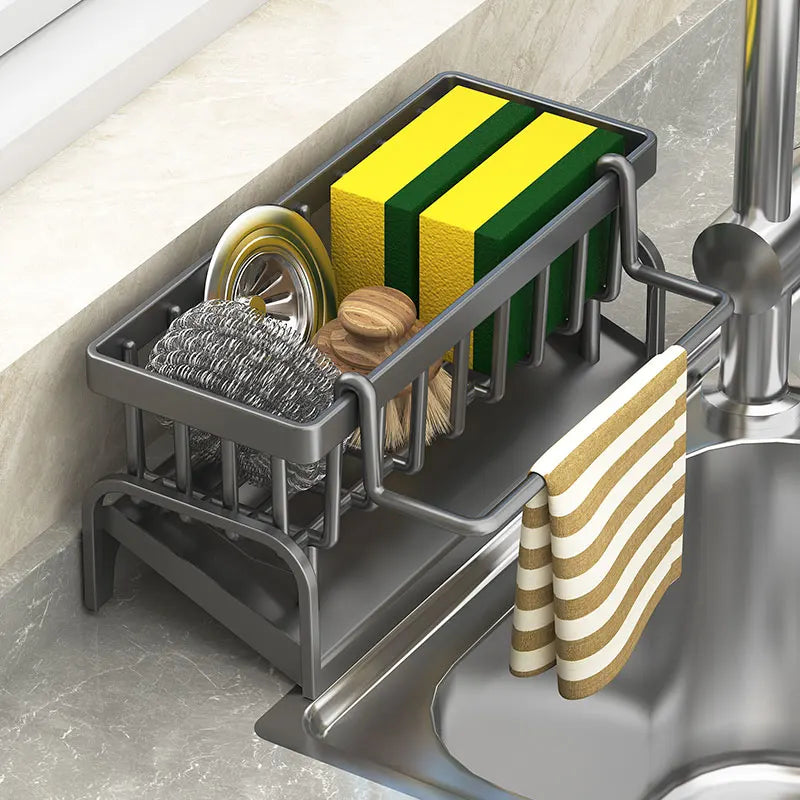 Kitchen Shelf Cleaning Cloth Storage Draining