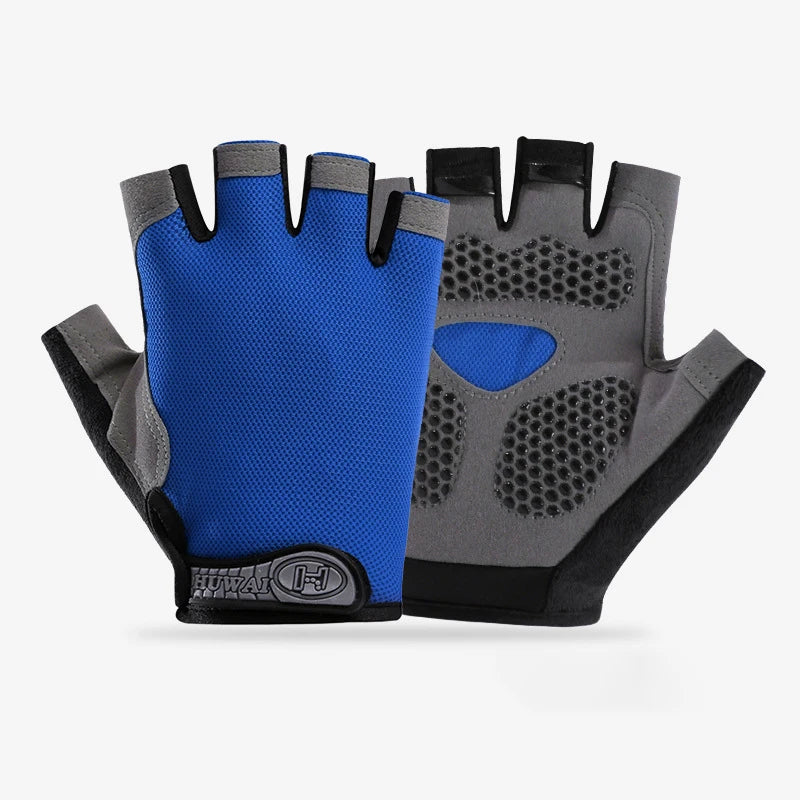 Men Cycling Bicycle Gloves Half Finger Gym Gloves