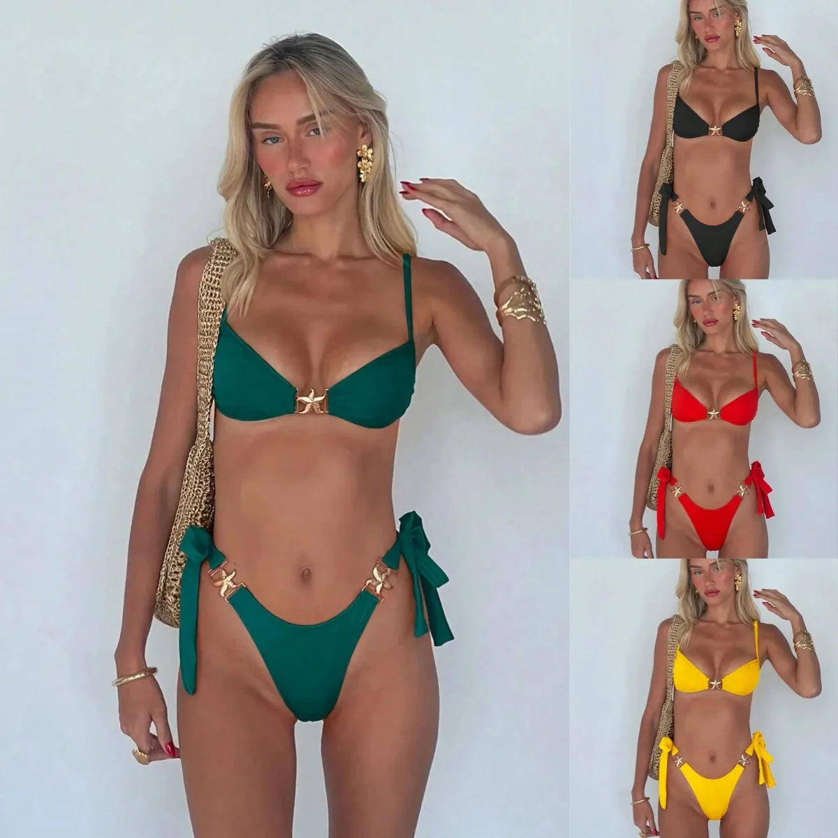 Women Bikini Sexy Fashion Split Swimsuit Backless